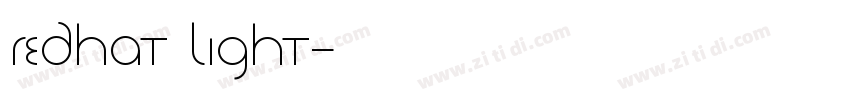 redhat light字体转换 redhat light字体转换